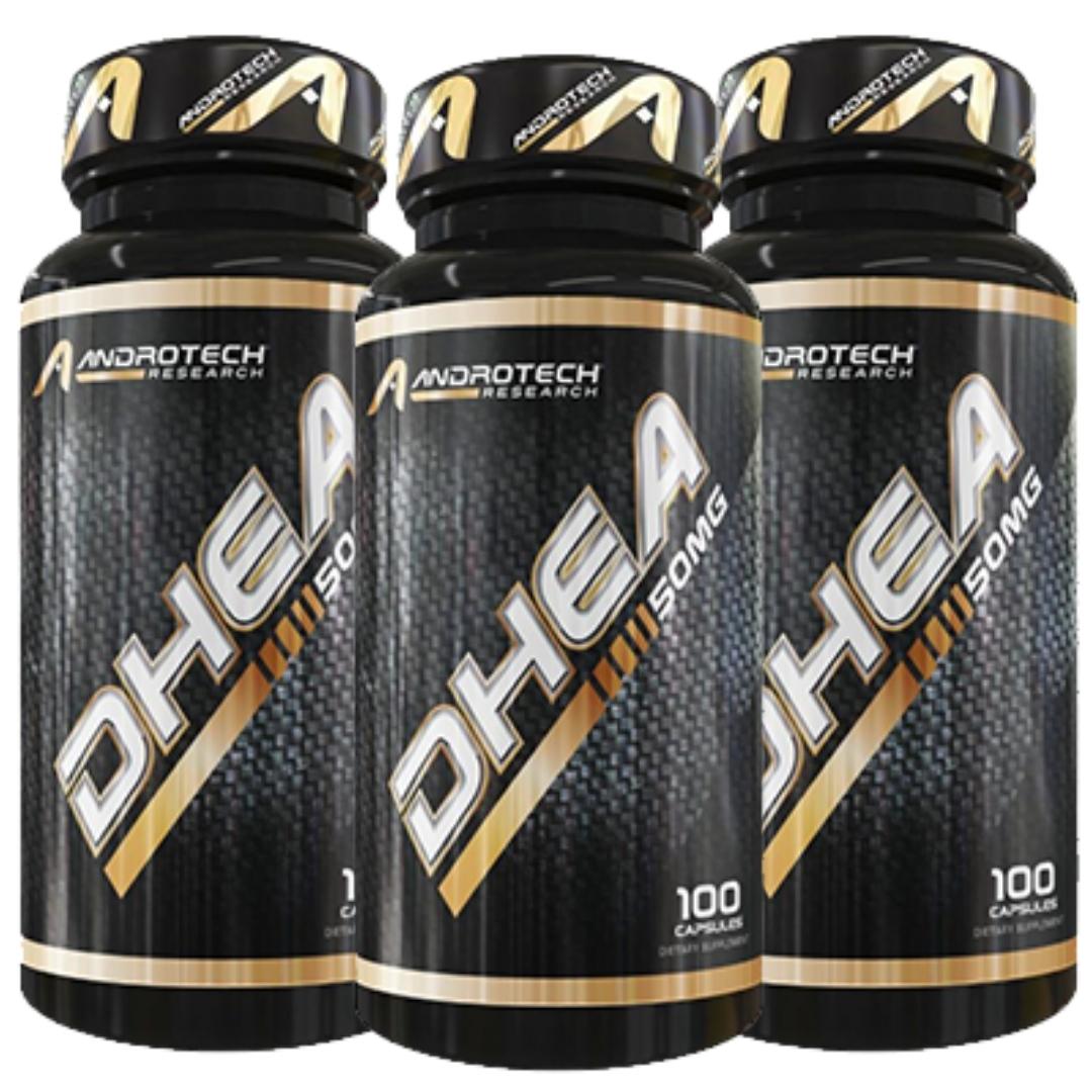 Kit 3 x DHEA 50mg (100 Capsulas) Androtech