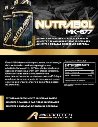 Kit 3 x Nutrobal MK-677 (60 Caps) - Androtech - Androtech Research